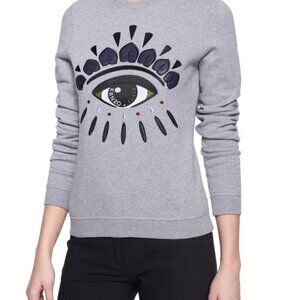 Kenzo Embroidered Eye Sweatshirt Grey – M